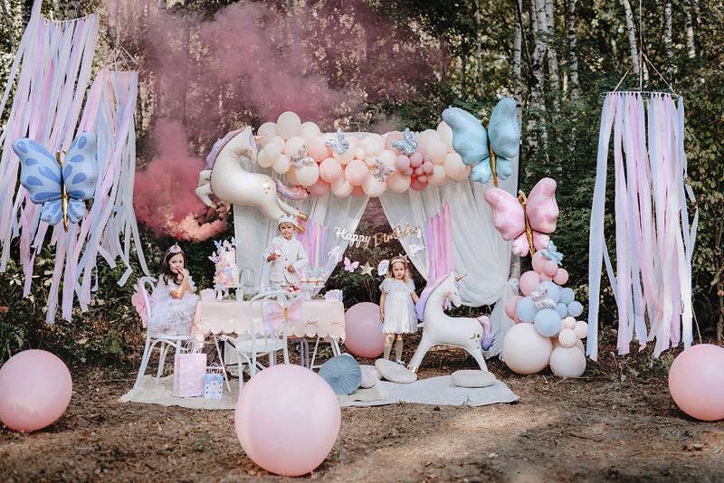 Blue Butterfly Foil Balloon - Self-Sealing Party Decor | 27.2x27.2 Inches