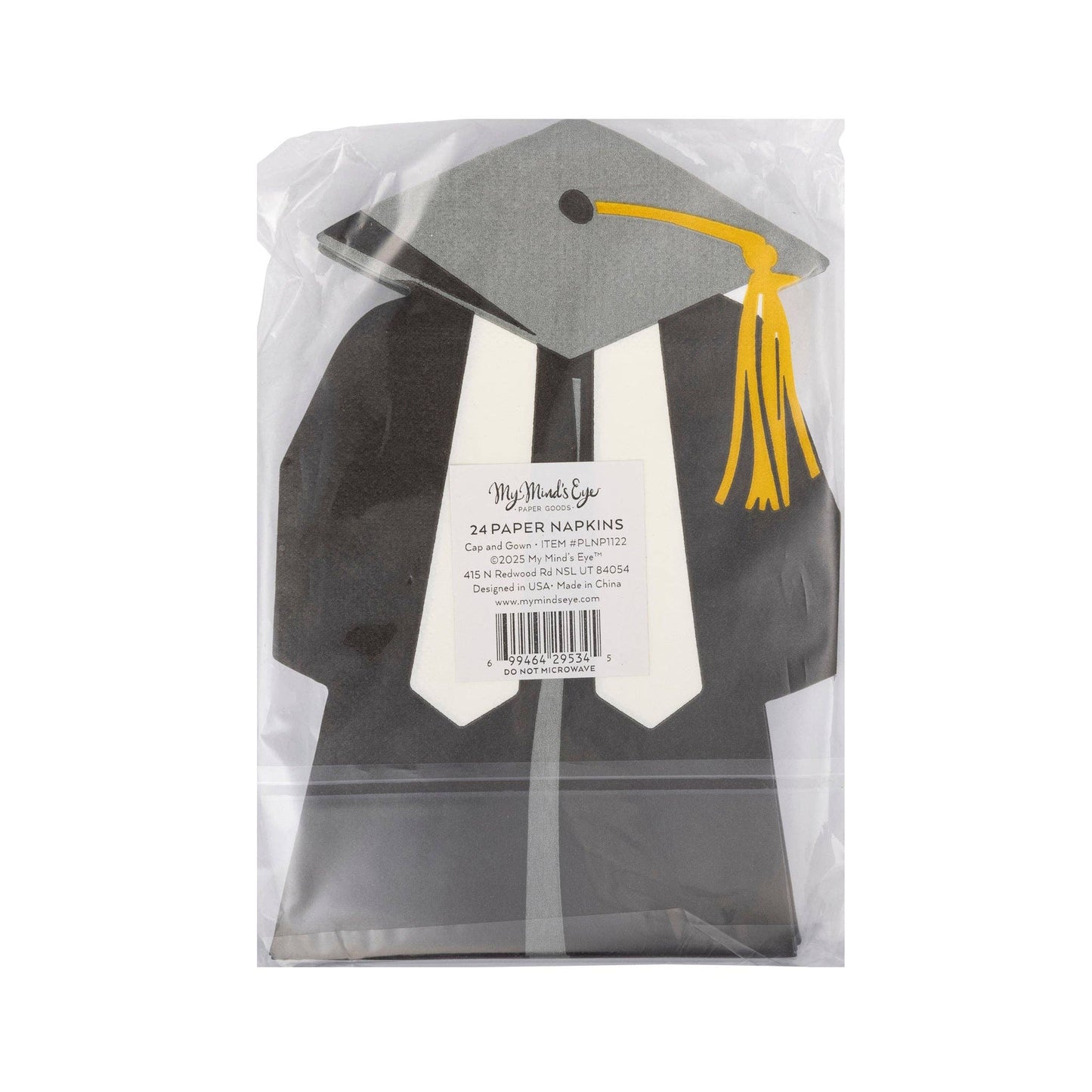Cap and Gown Shaped Guest Napkin