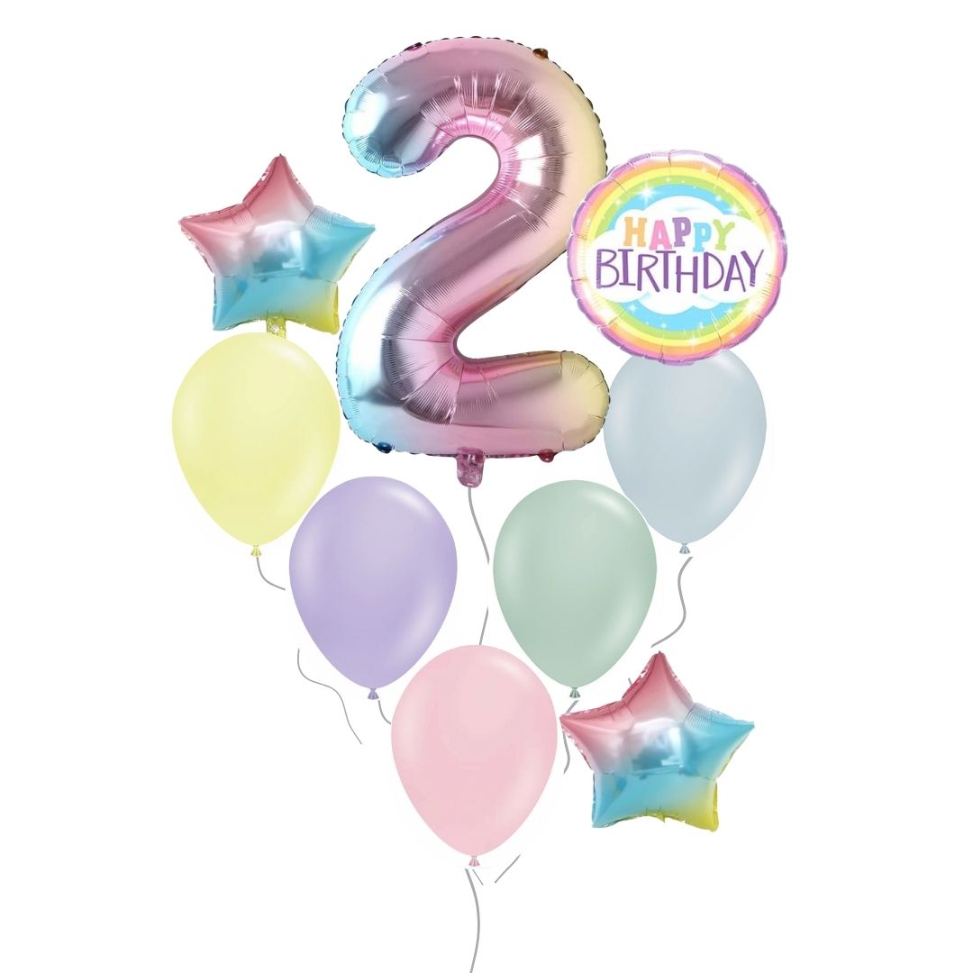 Whispering Rainbow Birthday Bouquet