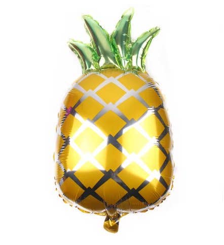 Tropical Pineapple Mylar Foil Balloon (Yellow - 18 Inches)
