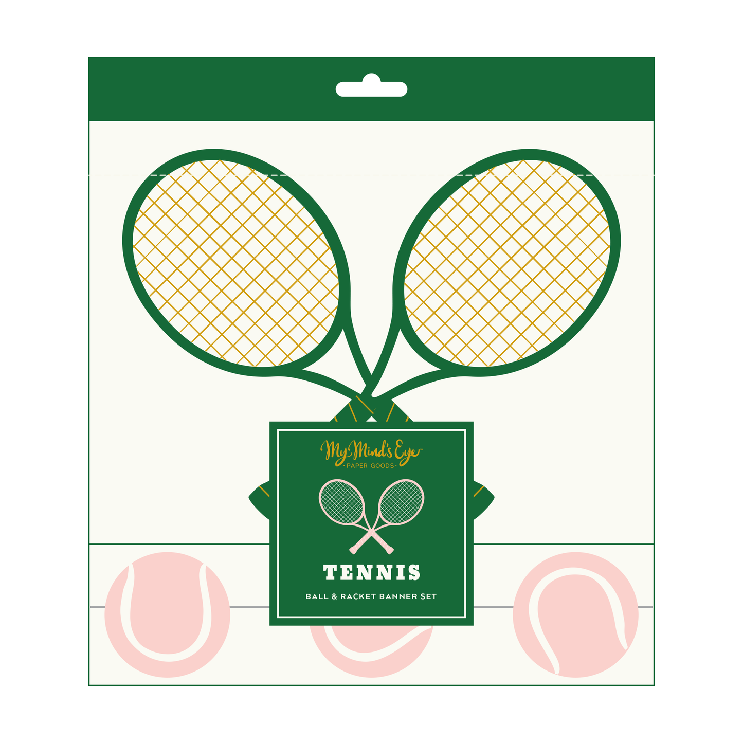 Racket & Ball Banner Set