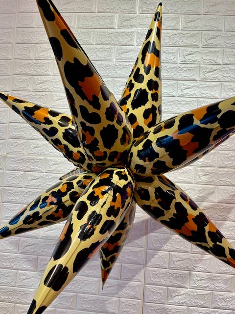 40 inch Leopard Print Starburst Balloon