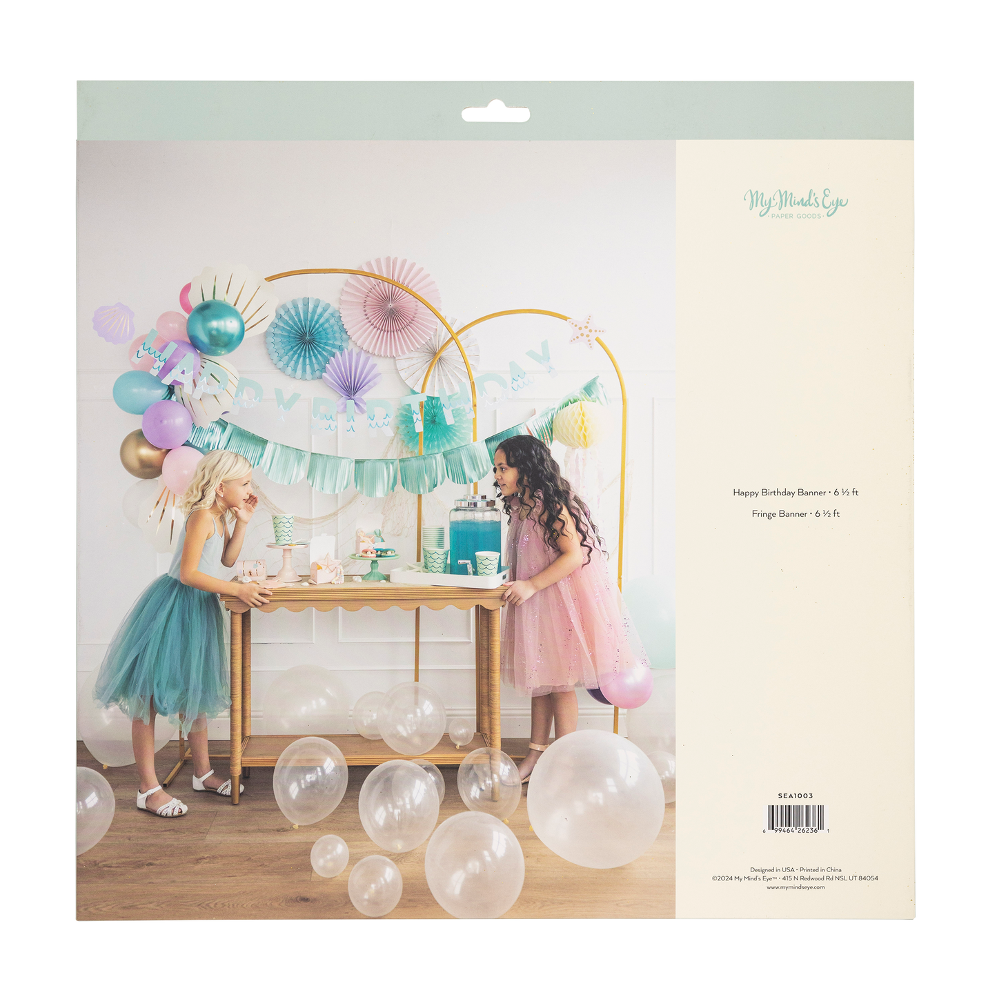 Happy Birthday Banner Set - Mermaid