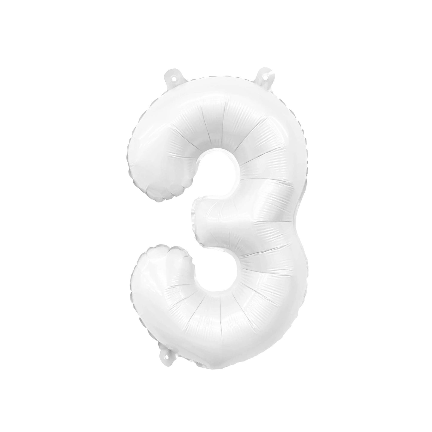 White Mylar Number Balloons (32 Inches)