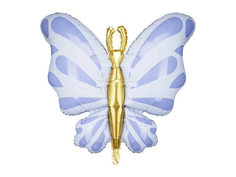 Blue Butterfly Foil Balloon - Self-Sealing Party Decor | 27.2x27.2 Inches