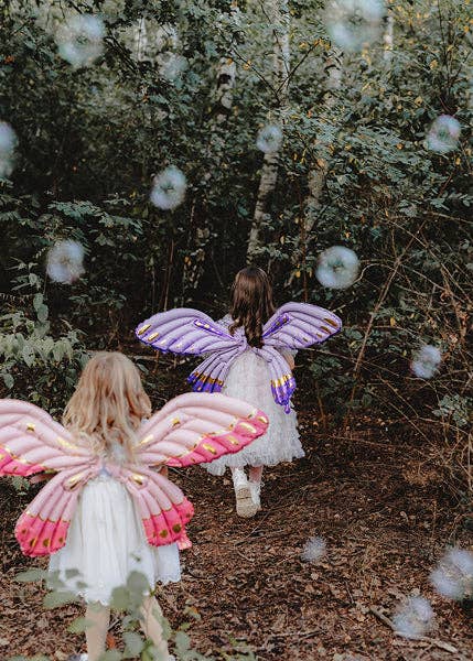 Butterfly Wings Foil Balloon - Matte Pink Wearable Accessory | 40x20 Inches: Pink