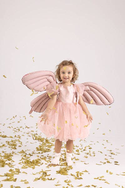 Butterfly Wings Foil Balloon - Matte Pink Wearable Accessory | 40x20 Inches: Pink