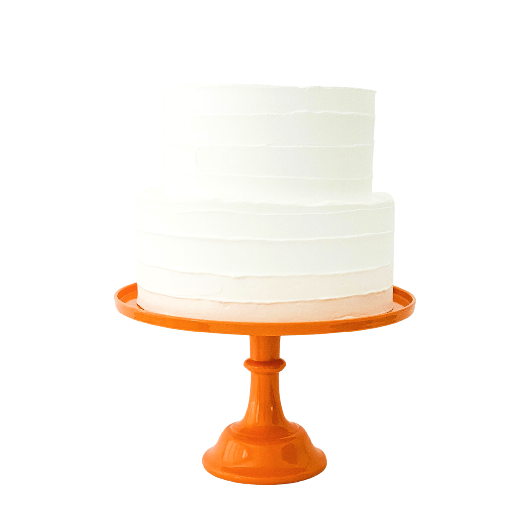 Orange Pedestal Cake Stand | Cupcake Display