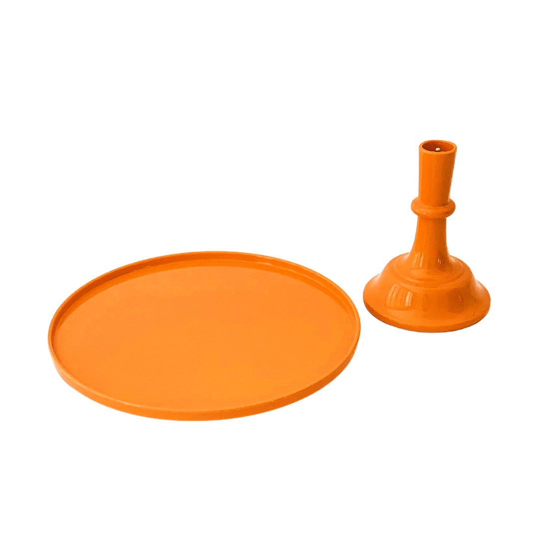 Orange Pedestal Cake Stand | Cupcake Display