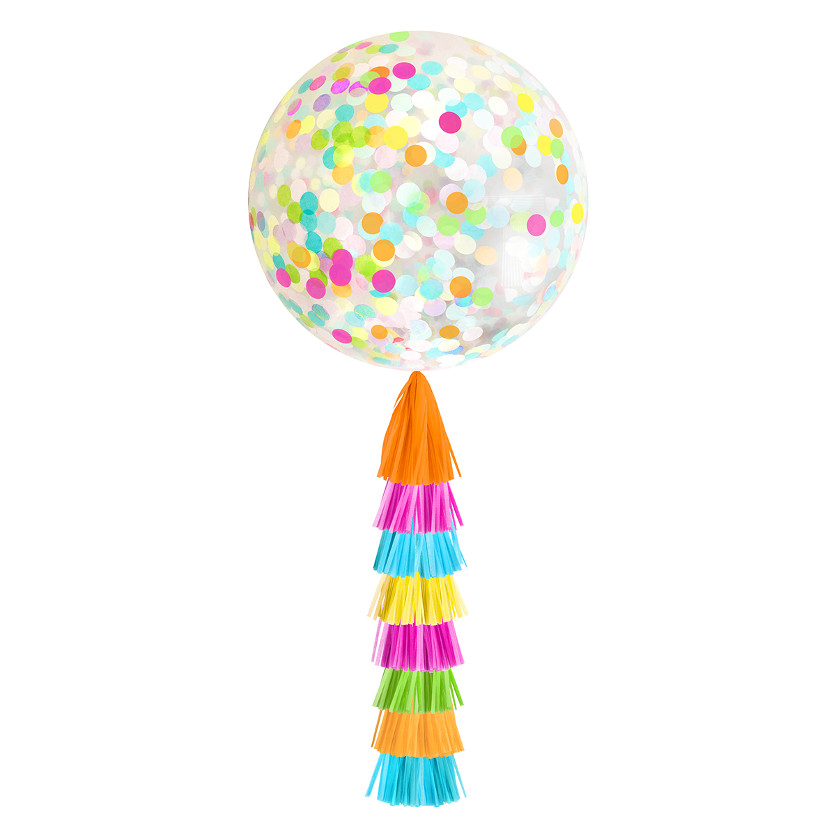 Jumbo Confetti Balloon & Tassel Tail - Fiesta (Cinco de Mayo