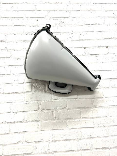 27 Inch White Cheer Megaphone