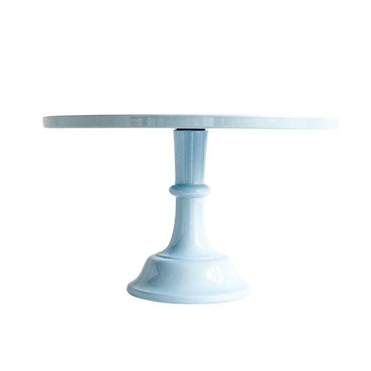 Light Blue Melamine Pedestal Cake Stand