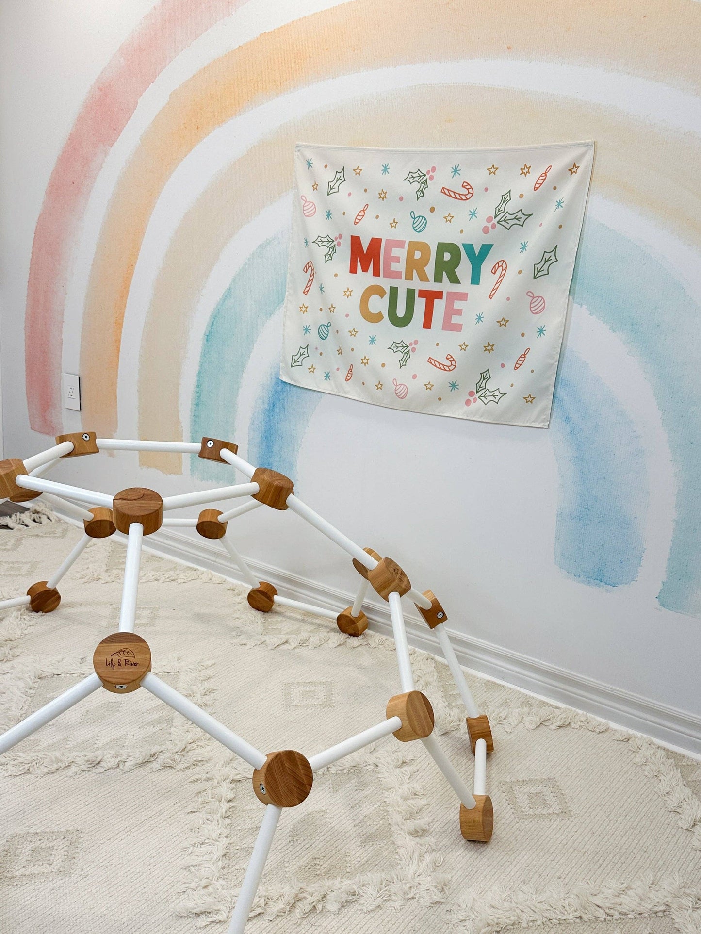 Merry Cute Banner - 36x26"