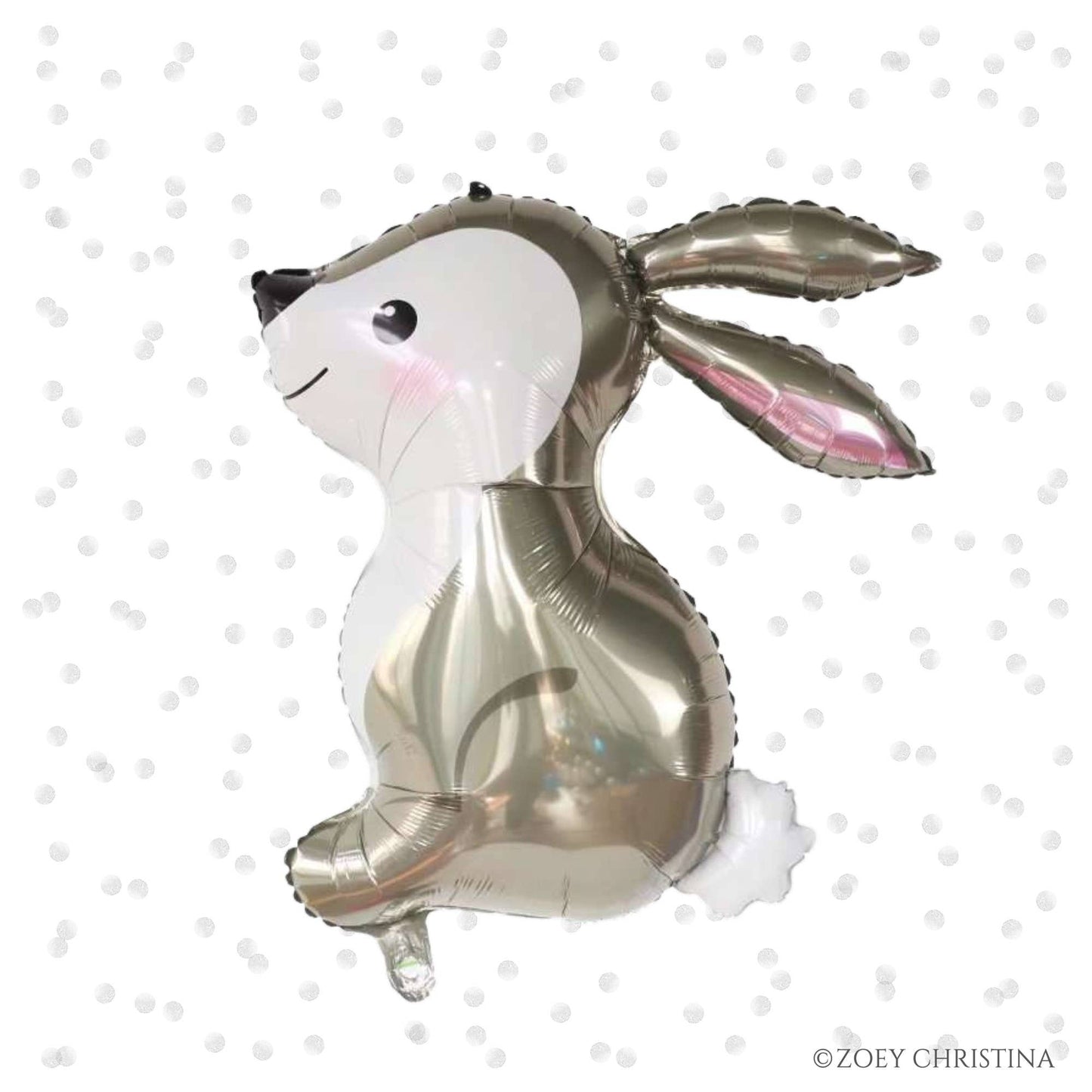 Spring Bunny Foil Balloon