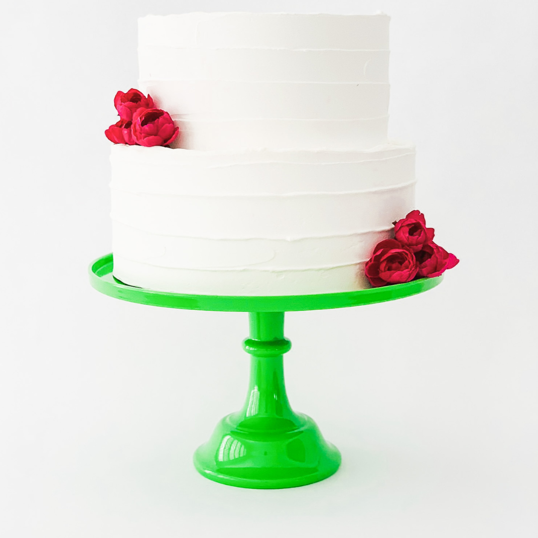 Kelly Green Pedestal Cake Stand | Bright Cake Display!