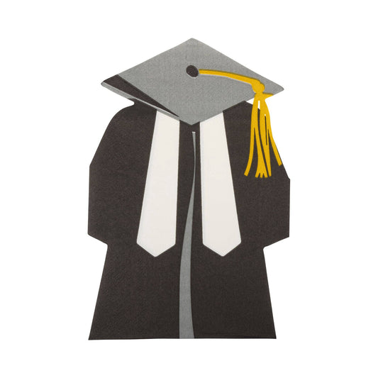 Cap and Gown Shaped Guest Napkin